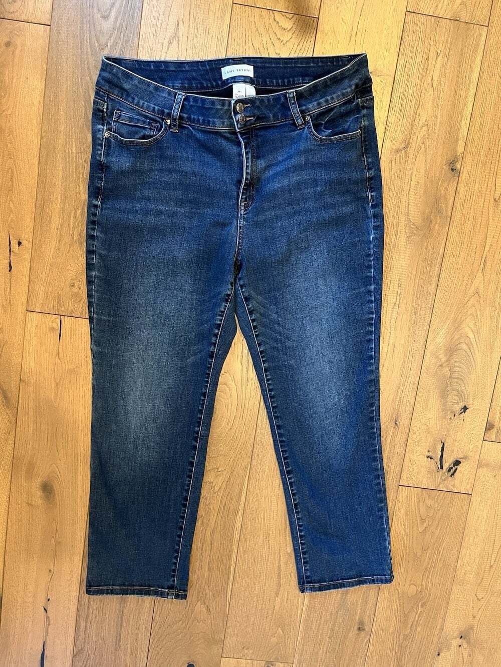 Lane Bryant Jeans Women's Size 20S Blue High-Rise Straight Denim 27.5" Inseam